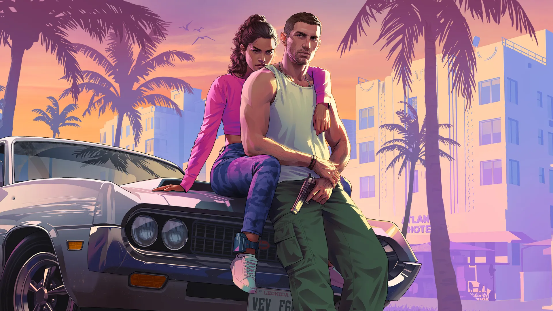 Jason Duval and Lucia Caminos together in official GTA 6 artwork