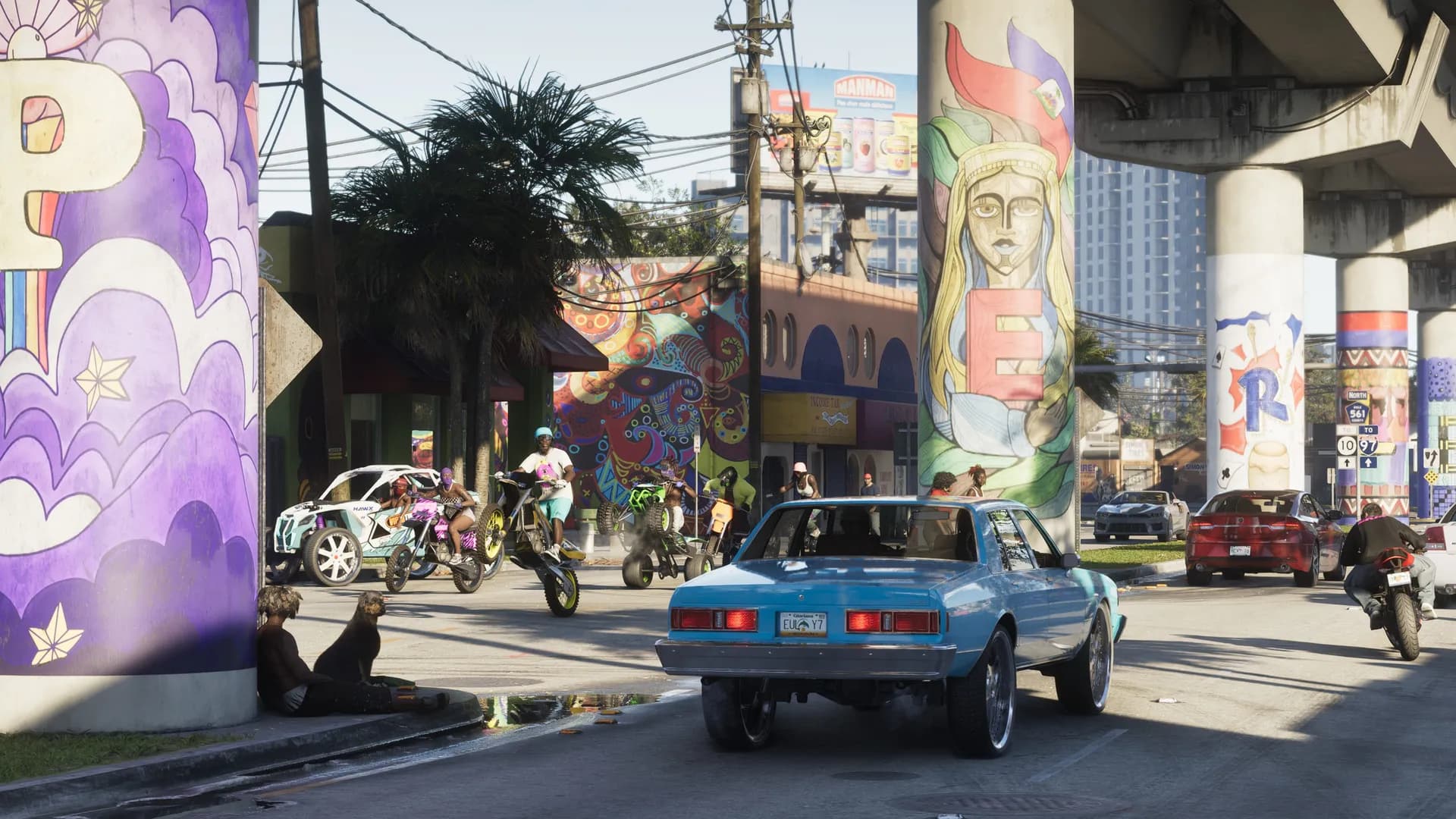 Vice City skyline in Grand Theft Auto VI